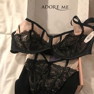 NWT Adore me Brand bra and underwear 42dd, 3x